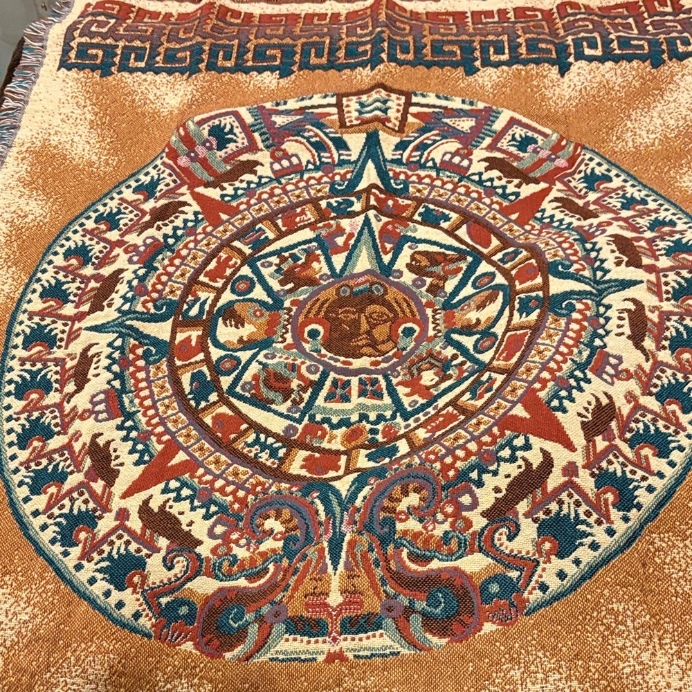 Aztec-Inspired Tapestry Wall Decor